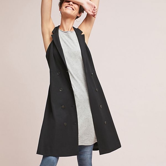 Anthropologie Dresses & Skirts - NWT Anthropologie Maeve Black Blazer Vest Dress 0